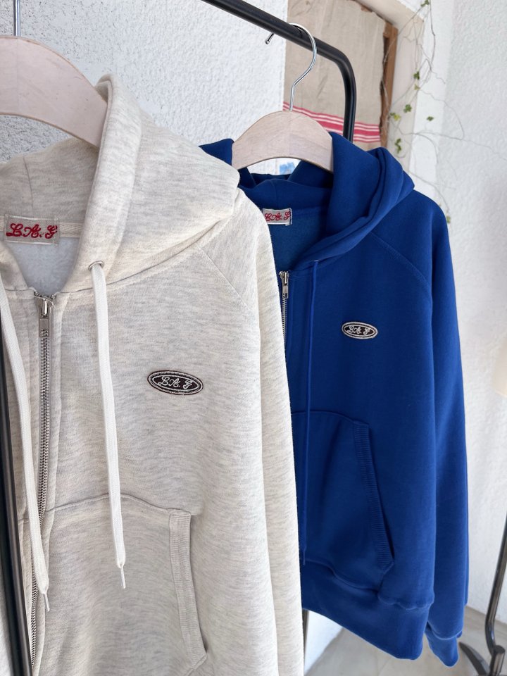 Lagrass - Korean Women Fashion - #vintagekidsstyle - Cien Hood Zip-up - 11