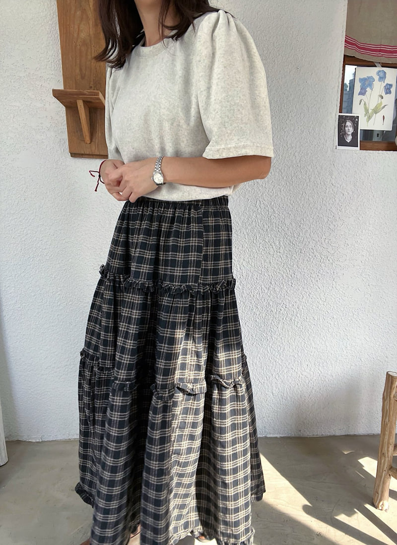 Lagrass - Korean Women Fashion - #vintagekidsstyle - Velour Tee - 7