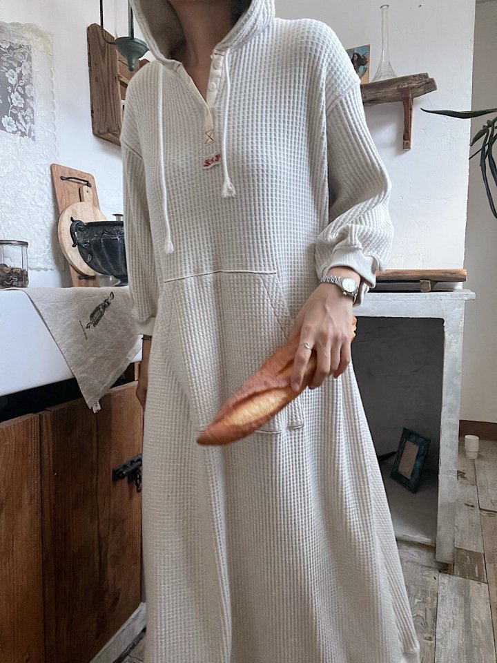 Lagrass - Korean Women Fashion - #womensfashion - Waffle One-piece - 6
