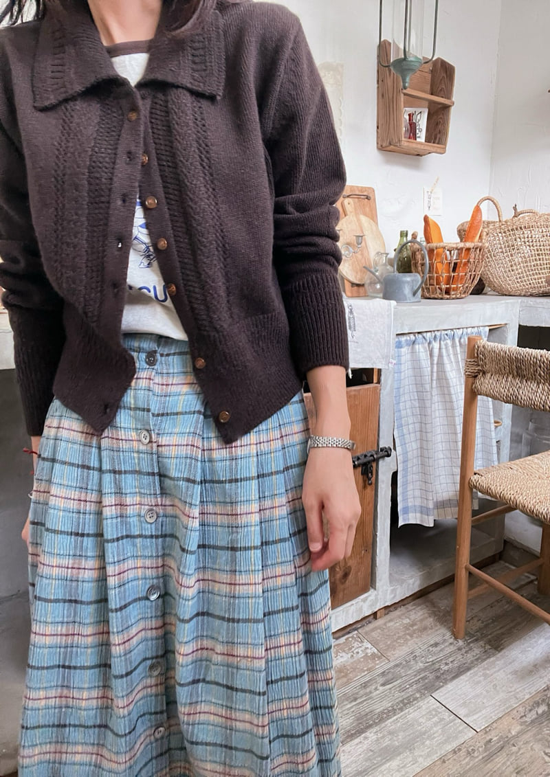 Lagrass - Korean Women Fashion - #womensfashion - Woven Check Skirt - 10