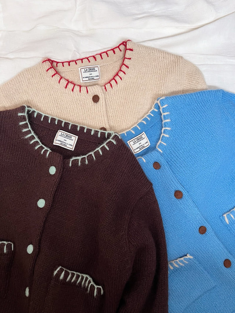 Lagrass - Korean Women Fashion - #womensfashion - Knit Cardigan - 8