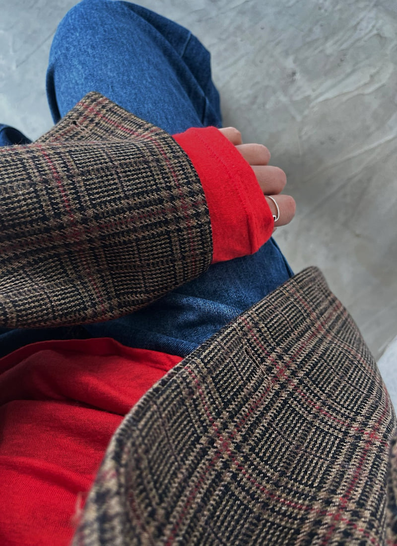 Lagrass - Korean Women Fashion - #womensfashion - Woody Check Jacket - 6