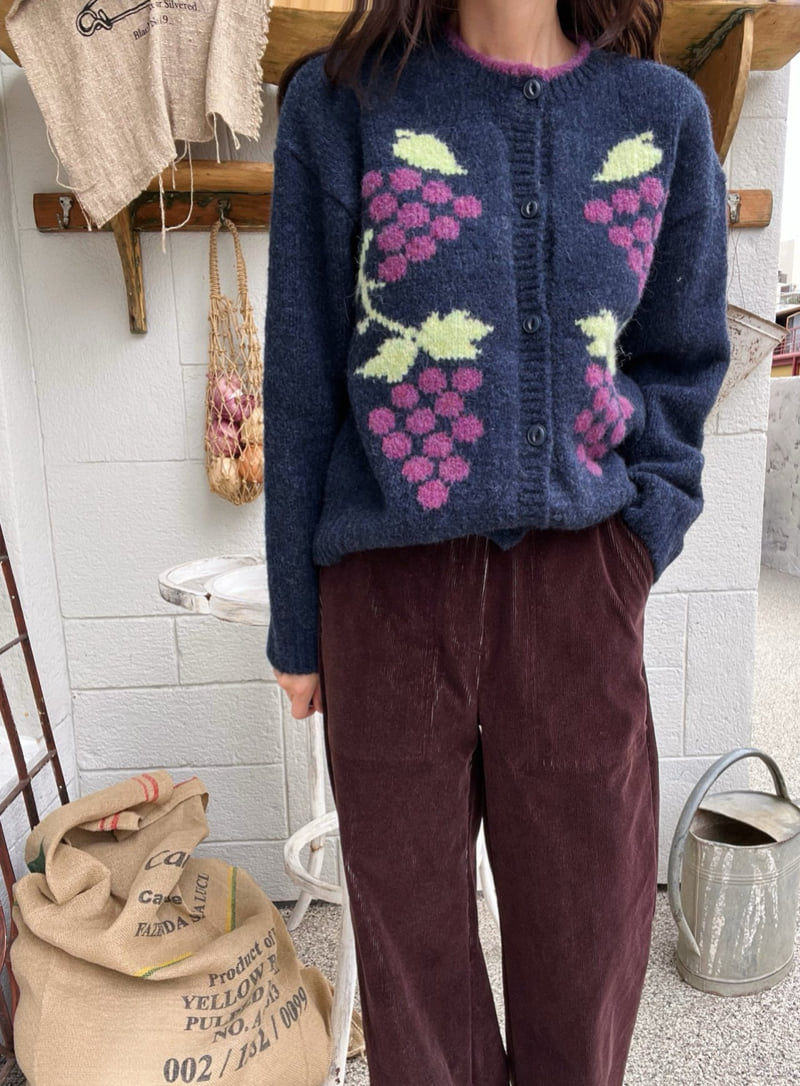 Lagrass - Korean Women Fashion - #womensfashion - Grape Cardigan - 10