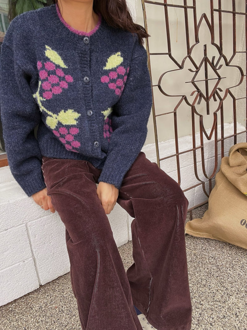 Lagrass - Korean Women Fashion - #womensfashion - Grape Cardigan - 2