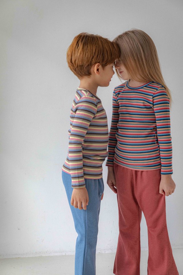 Lenua - Korean Children Fashion - #Kfashion4kids - Rino Stripe Tee - 6