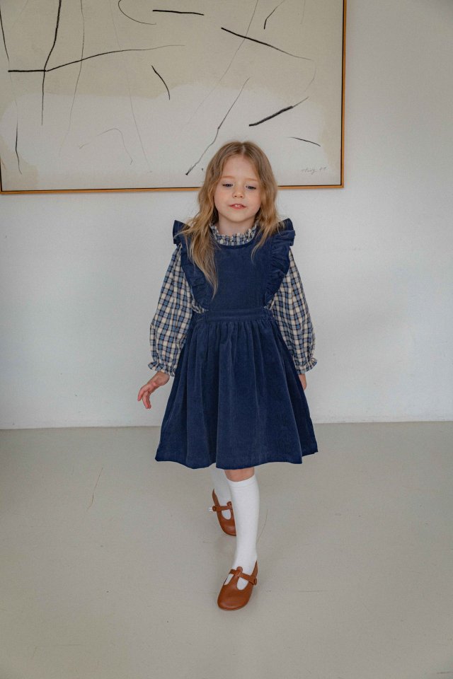 Lenua - Korean Children Fashion - #childofig - Wing Corduroy One-piece - 5