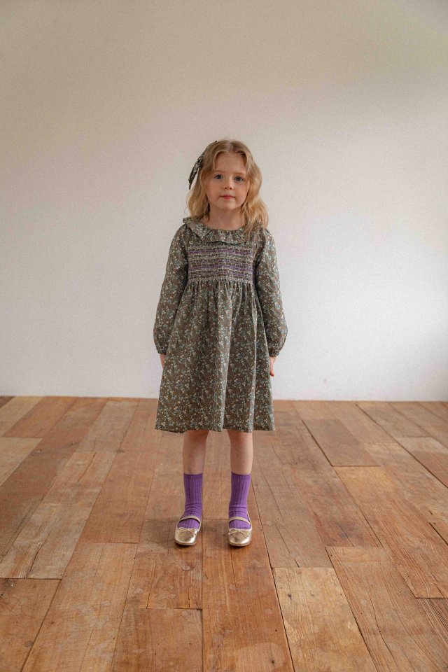 Lenua - Korean Children Fashion - #childrensboutique - Merry Smock One-piece - 3
