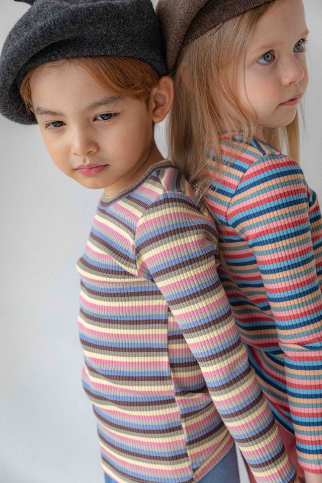Lenua - Korean Children Fashion - #fashionkids - Rino Stripe Tee - 2