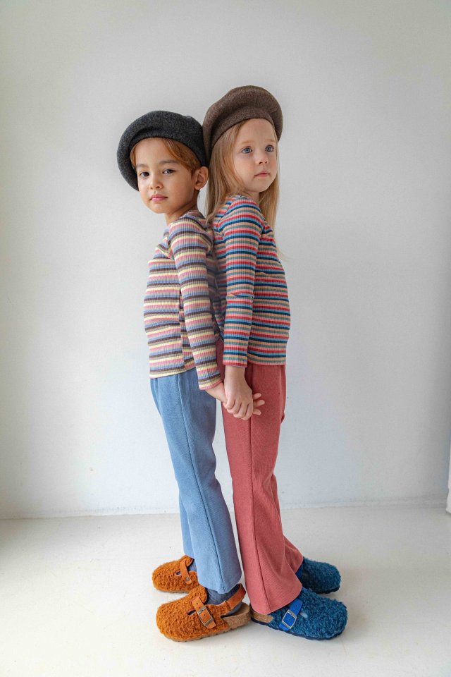 Lenua - Korean Children Fashion - #kidsshorts - Rino Stripe Tee - 3