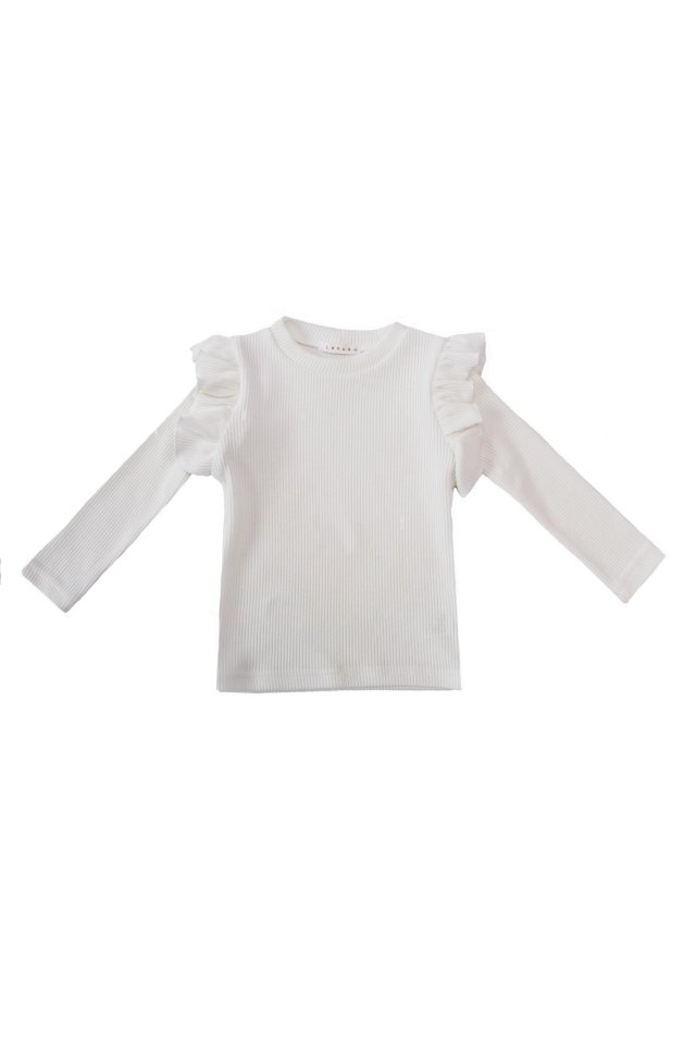 Lenua - Korean Children Fashion - #kidsstore - Wing Ribbed Tee - 12