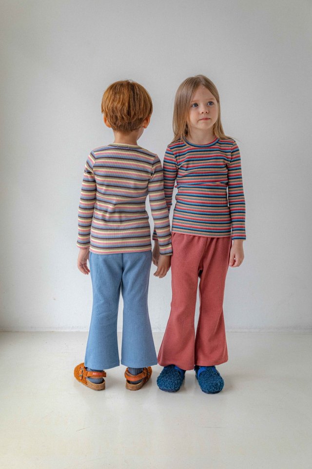 Lenua - Korean Children Fashion - #kidzfashiontrend - Rino Stripe Tee - 5