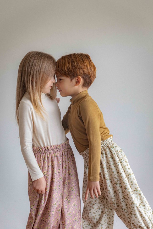 Lenua - Korean Children Fashion - #kidzfashiontrend - Della Half Turtleneck Tee - 3