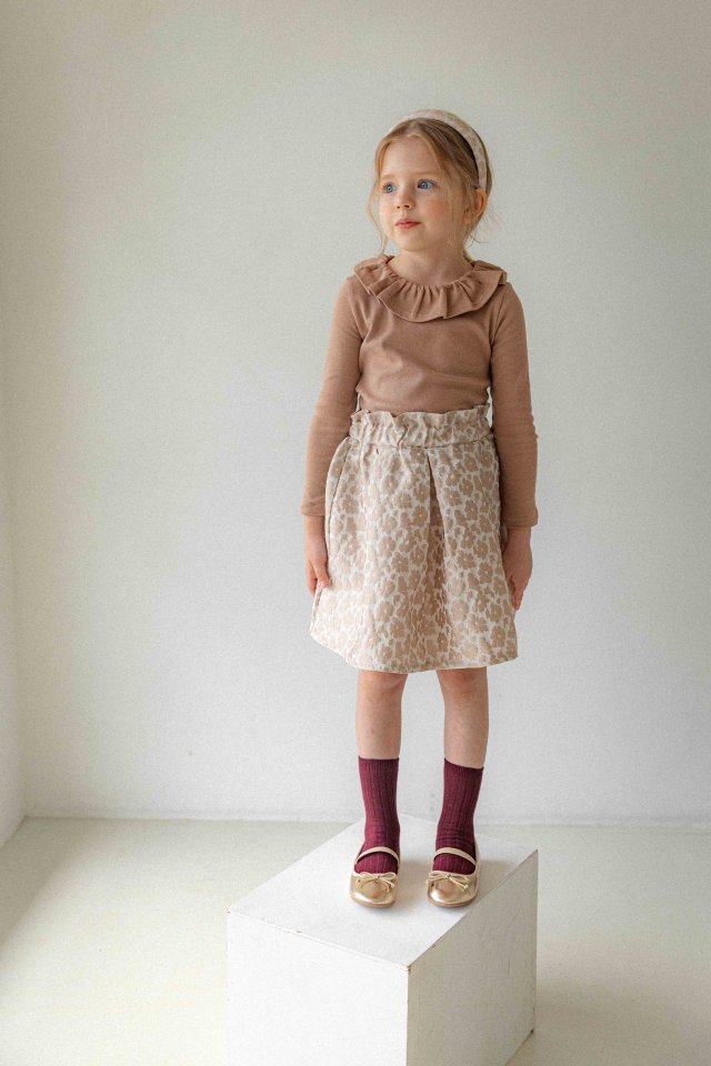 Lenua - Korean Children Fashion - #minifashionista - Ant Jacquard Skirt - 2