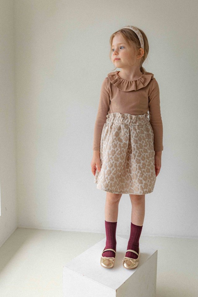 Lenua - Korean Children Fashion - #prettylittlegirls - Ant Jacquard Skirt - 3