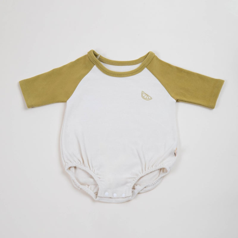 Lime & Blue - Korean Baby Fashion - #babygirlfashion - Cozy Lime Baby Suit - 3