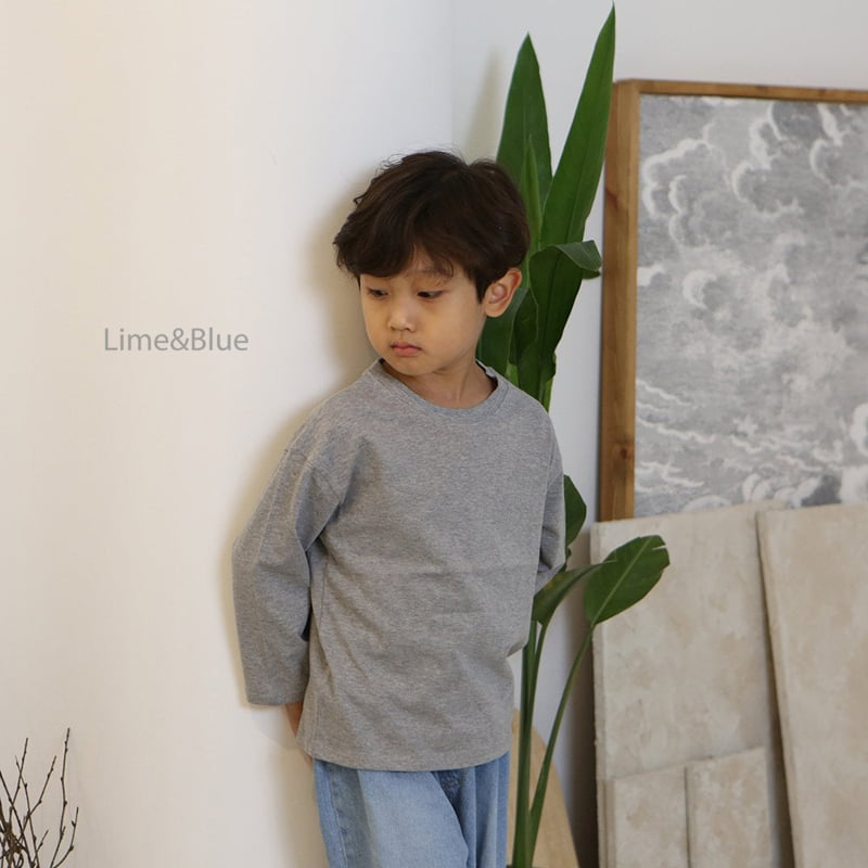 Lime & Blue - Korean Children Fashion - #Kfashion4kids - Basic Stretch Tee - 5