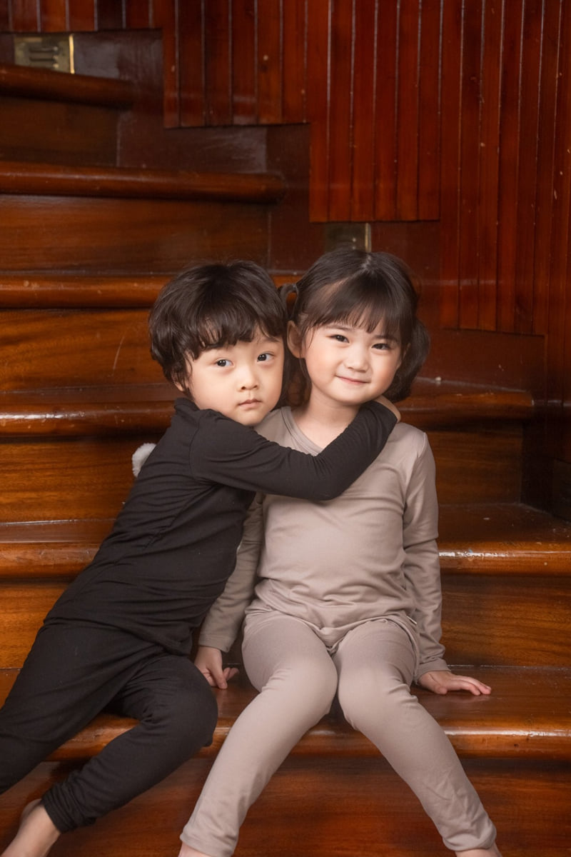Lime & Blue - Korean Children Fashion - #prettylittlegirls - Cozy Peach Heattech Easywear - 4