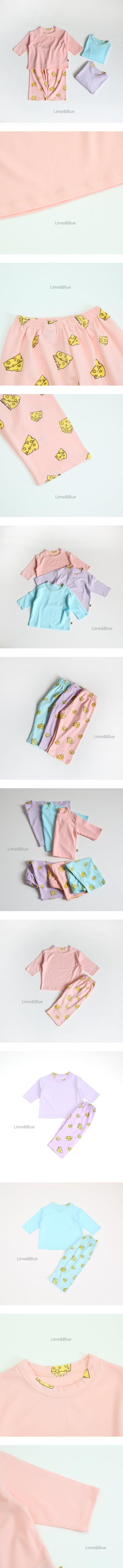 Lime & Blue - Korean Children Fashion - #kidsshorts - Cheese One Pick Easywear - 2