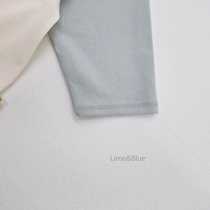 Lime & Blue - Korean Children Fashion - #magicofchildhood - Butter Raglan Set - 9