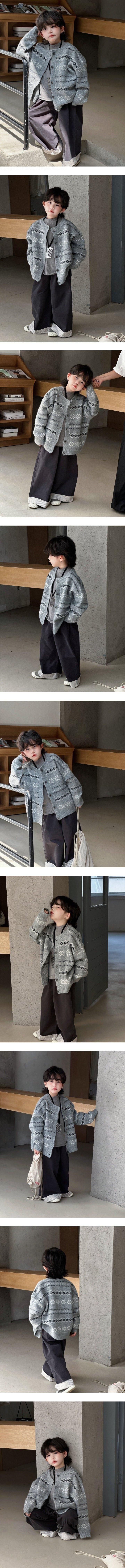 Little Rabbit - Korean Children Fashion - #fashionkids - Snowflake Cardigan