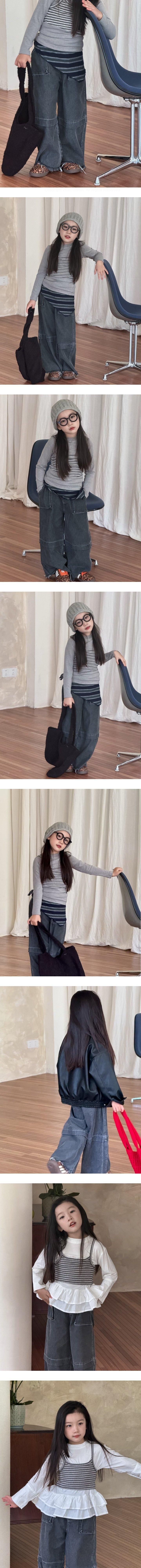 Little Rabbit - Korean Children Fashion - #prettylittlegirls - Detailed Jeans