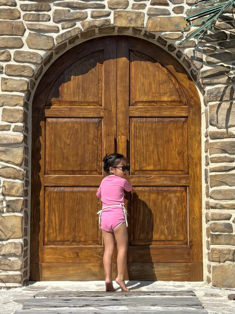 Log101 - Korean Children Fashion - #kidsshorts - Ribbon Rashguard Swimsuit - 10