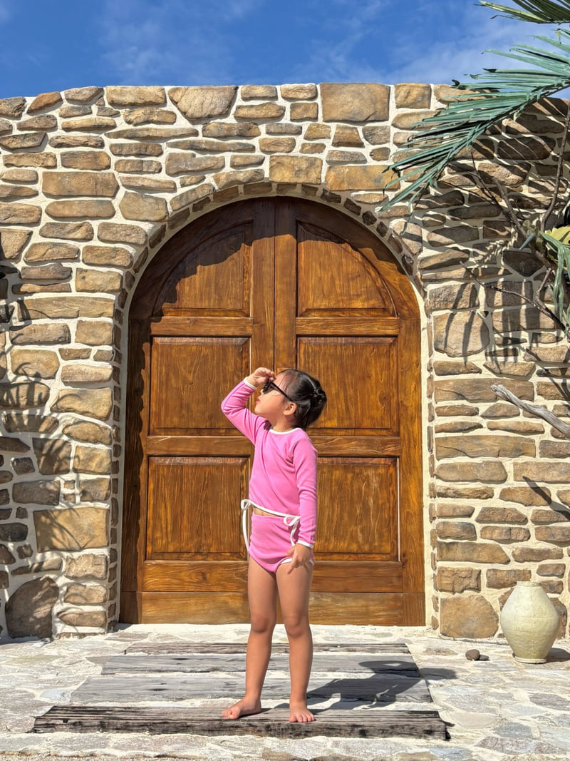 Log101 - Korean Children Fashion - #kidsstore - Ribbon Rashguard Swimsuit - 11