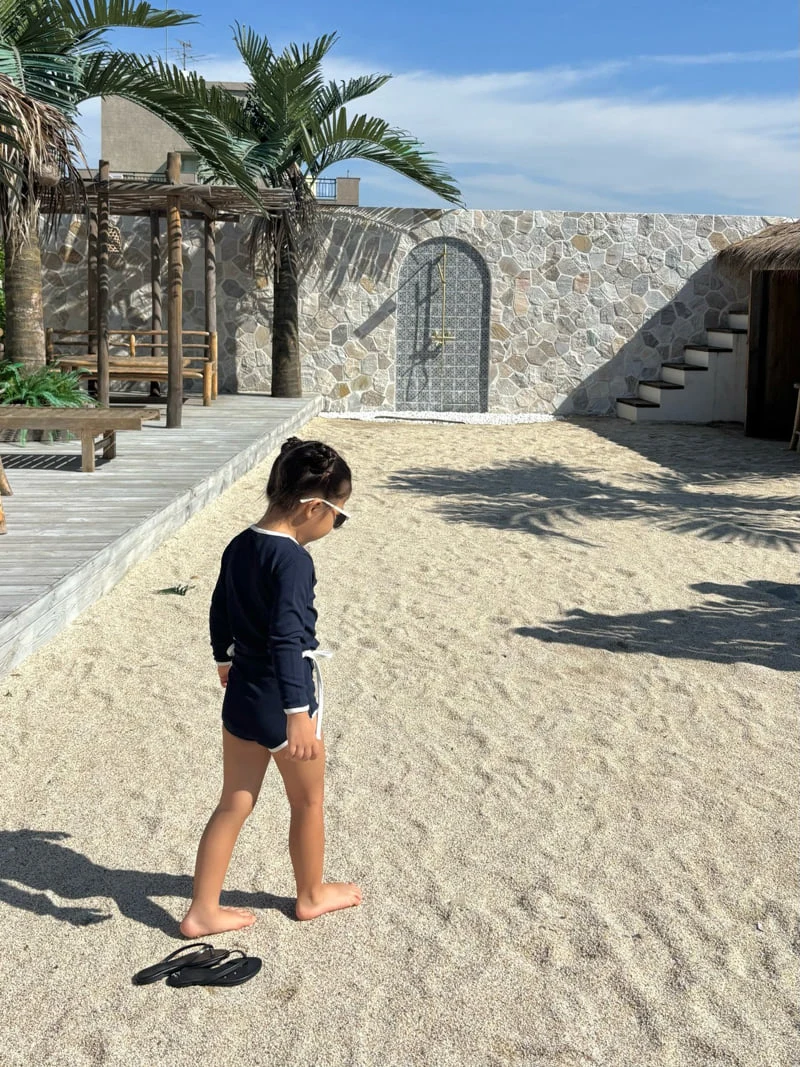 Log101 - Korean Children Fashion - #toddlerclothing - Ribbon Rashguard Swimsuit - 4
