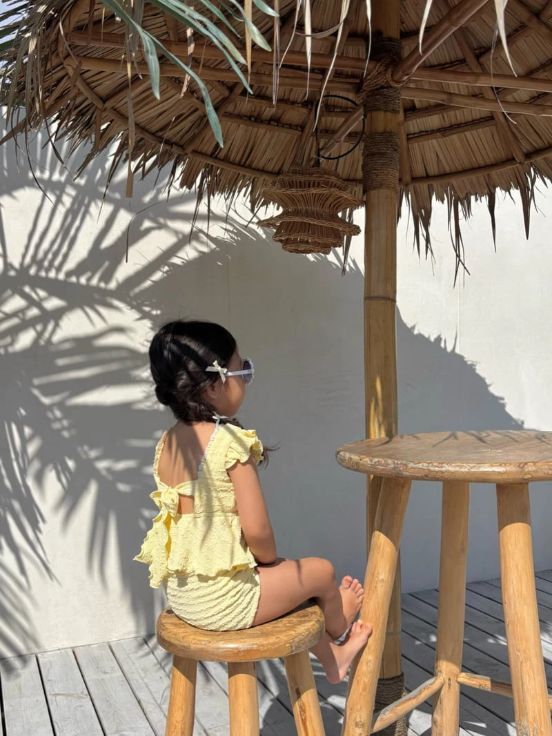 Log101 - Korean Children Fashion - #todddlerfashion - Butterfly Frill Swimsuit