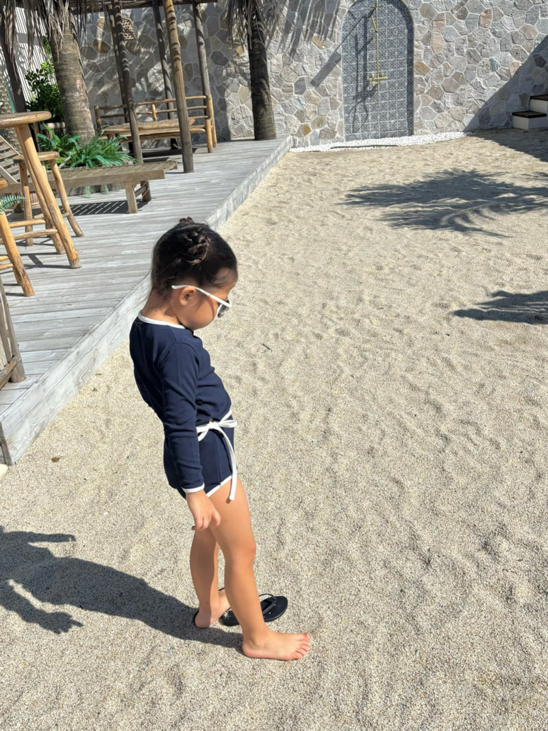 Log101 - Korean Children Fashion - #toddlerclothing - Ribbon Rashguard Swimsuit - 3