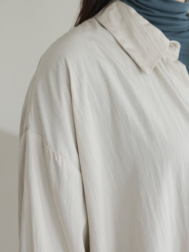 Lovely - Korean Women Fashion - #momslook - Recto Pleated Shirt - 9