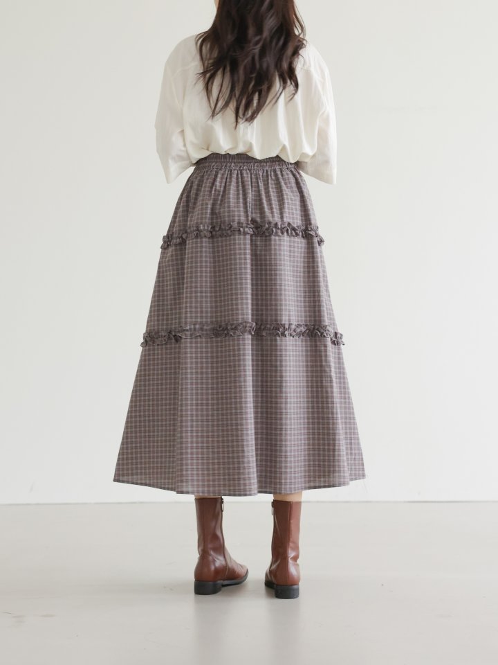 Lovely - Korean Women Fashion - #womensfashion - Pony Check Skirt - 4