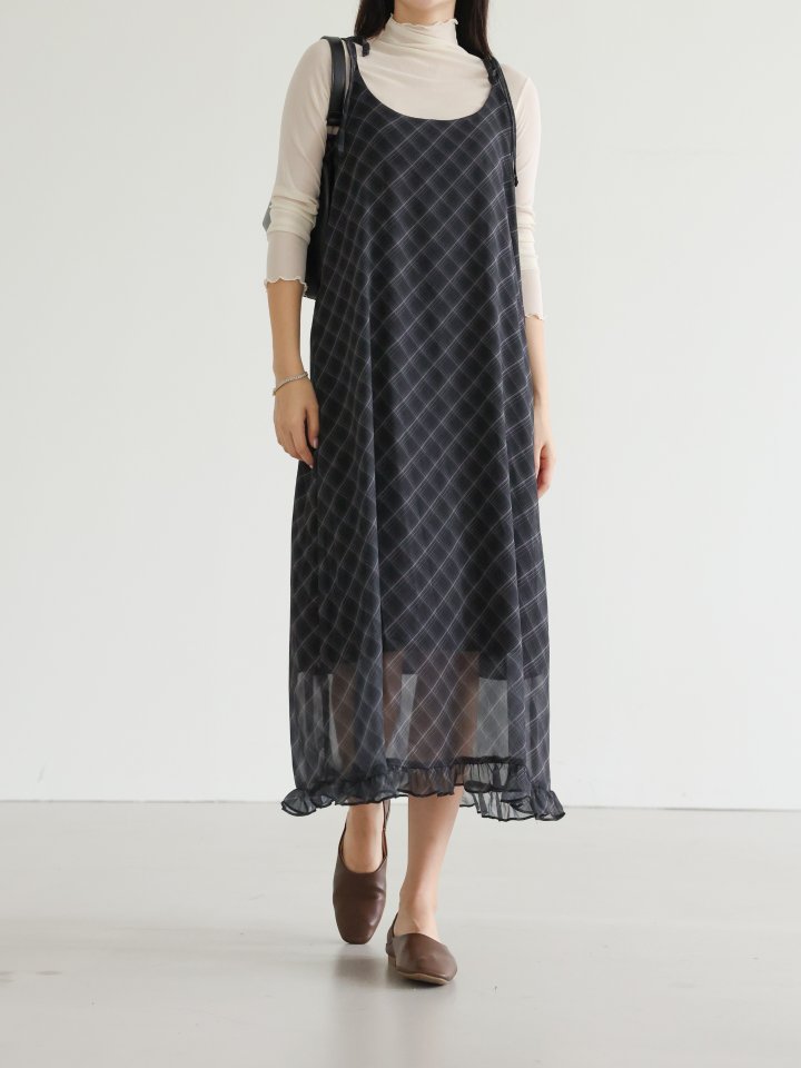 Lovely - Korean Women Fashion - #momslook - Paper Chiffon One-piece - 3