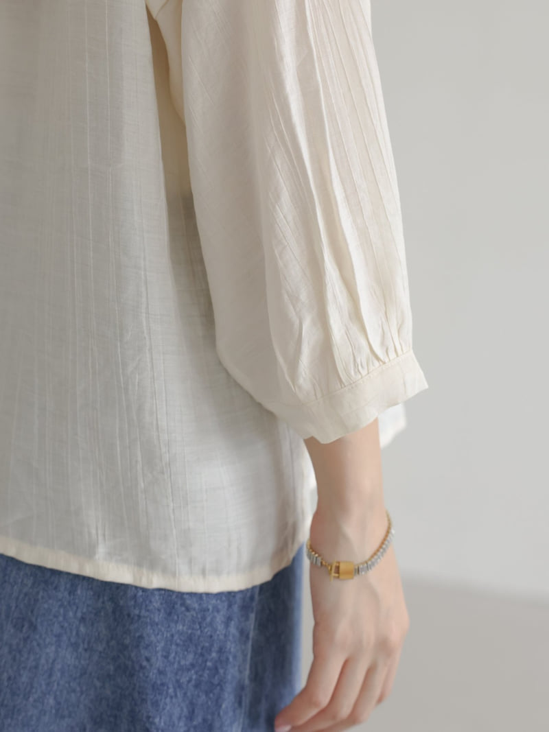 Lovely - Korean Women Fashion - #momslook - Mare Pintuck Blouse - 10