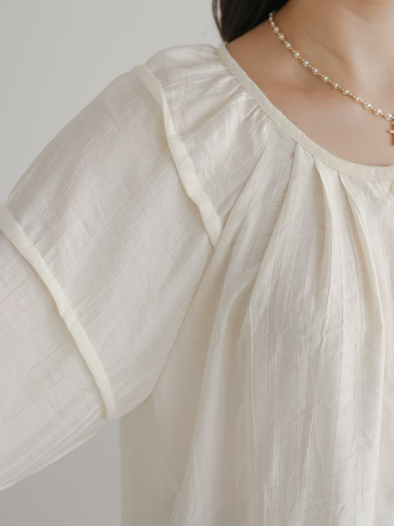 Lovely - Korean Women Fashion - #momslook - Mare Pintuck Blouse - 8