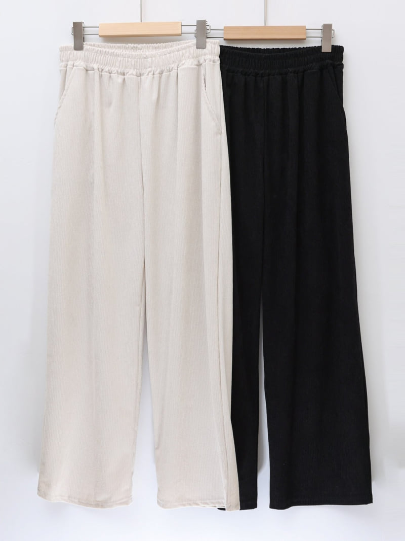 Lovely - Korean Women Fashion - #momslook - May Ribbed Pants - 12