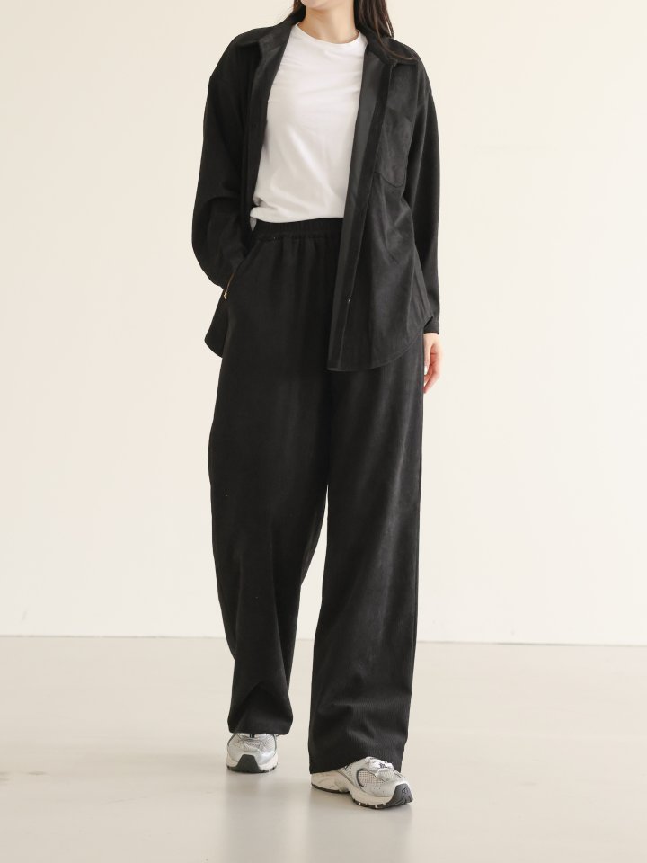 Lovely - Korean Women Fashion - #momslook - May Ribbed Pants - 2