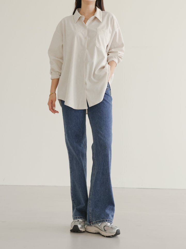 Lovely - Korean Women Fashion - #momslook - May Ribbed Shirt