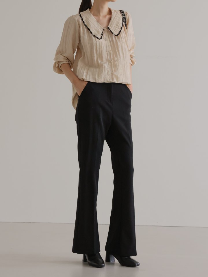 Lovely - Korean Women Fashion - #womensfashion - Wave Blouse - 4