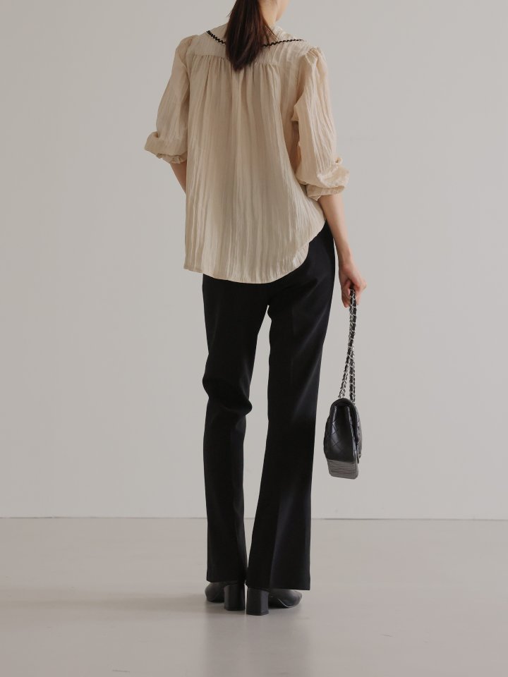 Lovely - Korean Women Fashion - #momslook - Wave Blouse - 6