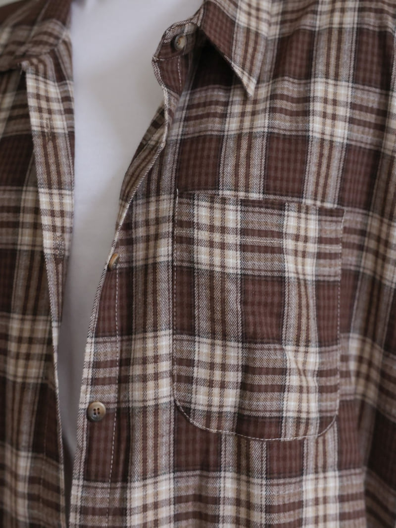 Lovely - Korean Women Fashion - #momslook - Amber Check Shirt - 9