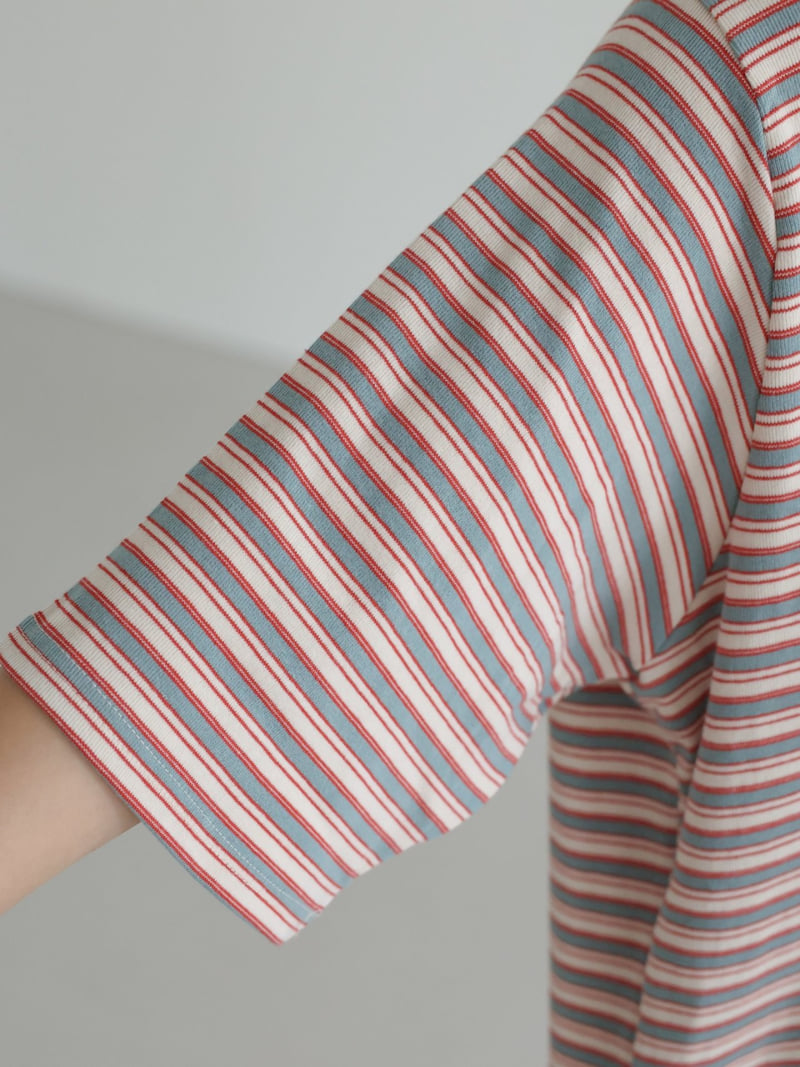 Lovely - Korean Women Fashion - #momslook - Toy Stripe Tee - 10