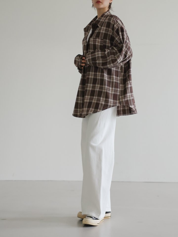 Lovely - Korean Women Fashion - #pursuepretty - Amber Check Shirt - 3