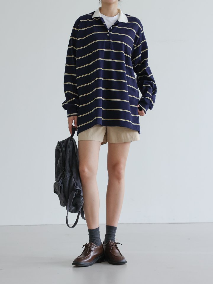 Lovely - Korean Women Fashion - #restrostyle - Peter Collar Tee - 2
