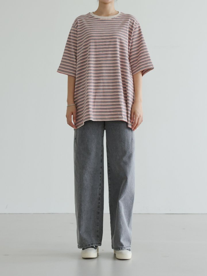 Lovely - Korean Women Fashion - #restrostyle - Toy Stripe Tee