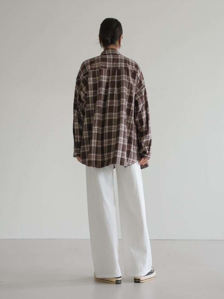 Lovely - Korean Women Fashion - #romanticstyle - Amber Check Shirt - 5