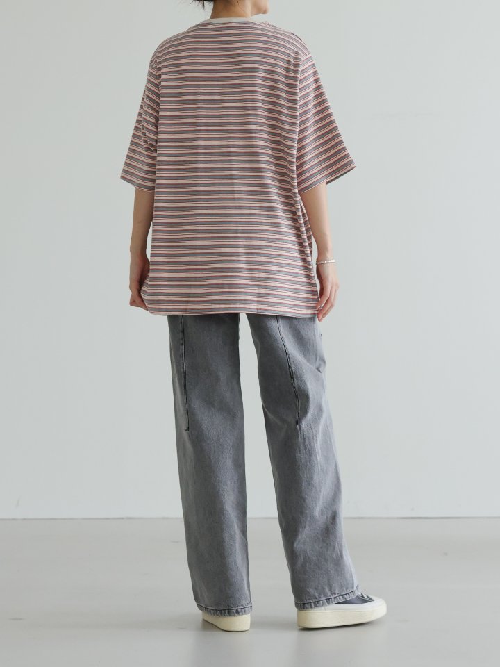 Lovely - Korean Women Fashion - #romanticstyle - Toy Stripe Tee - 2