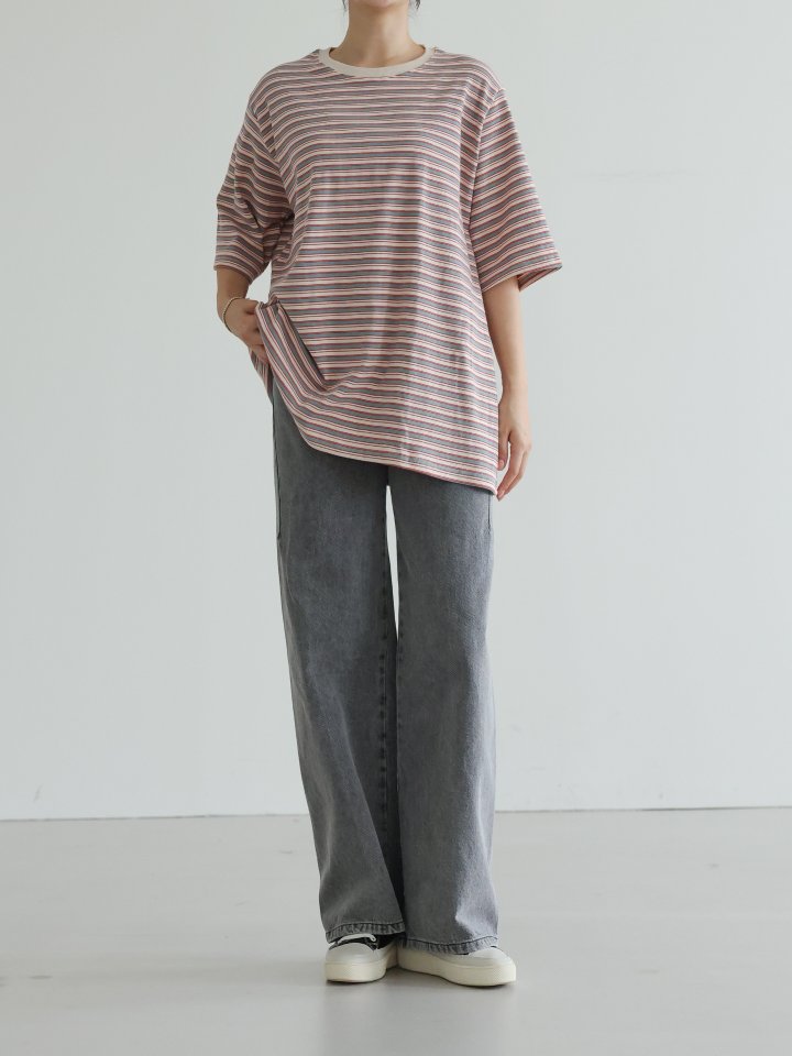 Lovely - Korean Women Fashion - #shopsmall - Toy Stripe Tee - 4