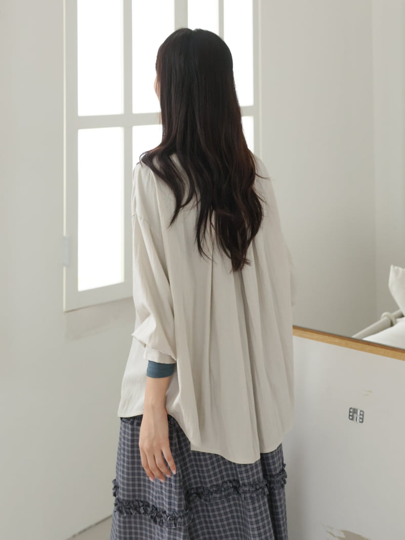 Lovely - Korean Women Fashion - #womensfashion - Recto Pleated Shirt - 10