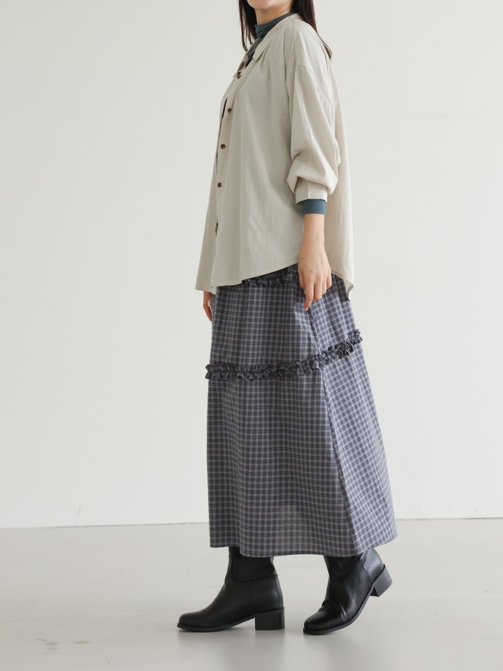 Lovely - Korean Women Fashion - #momslook - Recto Pleated Shirt - 4